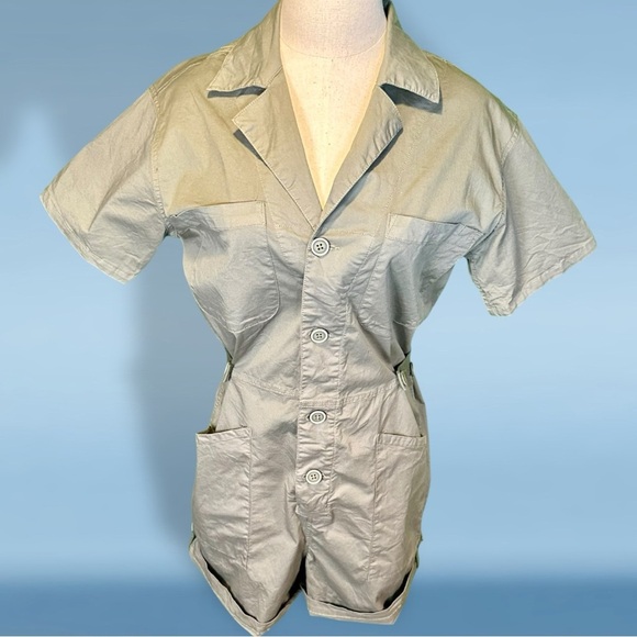 Pistola ‘Parker Field Short Romper’ in “Colonel” Olive Green Size Small - Picture 12 of 16
